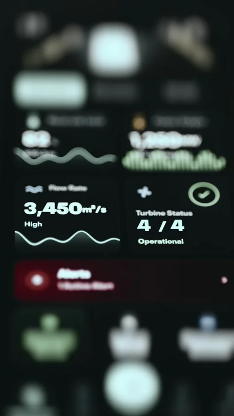 Mobile Industrial Settings Dashboard Mobile Industrial Control Stock Footage 339608522