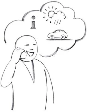 Mobile Information 스톡 사진