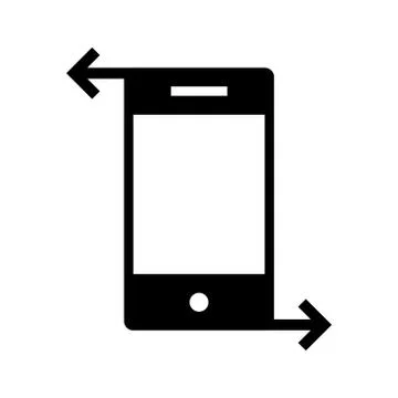 Mobile integration icon vector graphics design. 스톡 일러스트