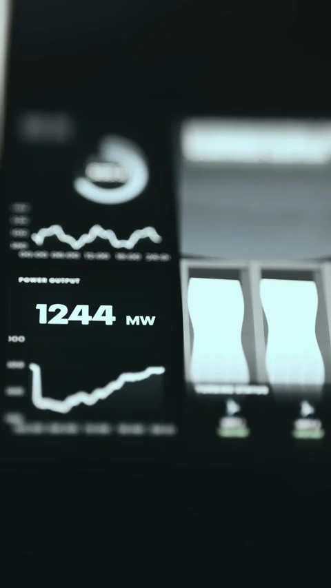 Mobile Interactive Equipment Display Mobile Industrial Control Stock Footage 339608162