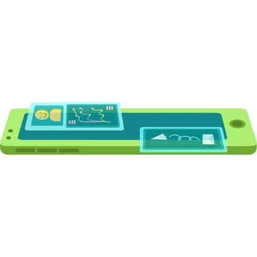 Mobile interface development icon ui and ux vector イラスト素材