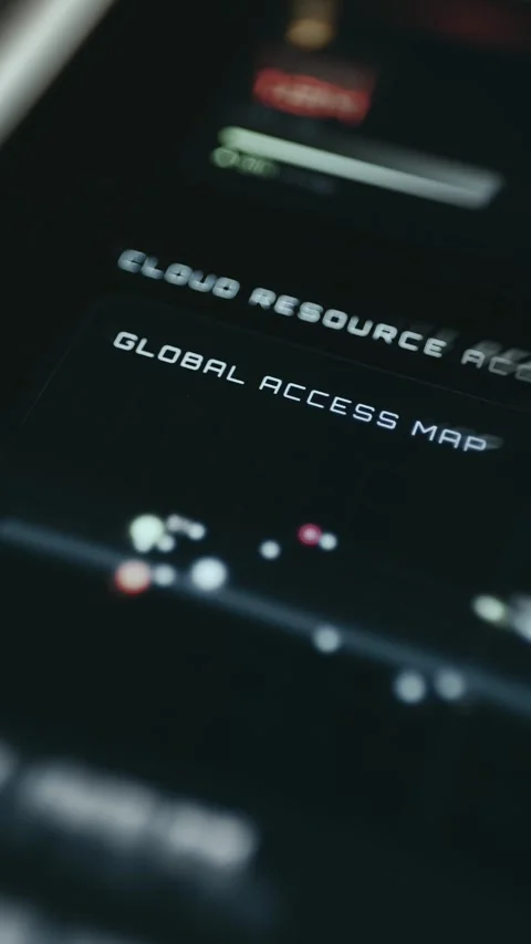 Mobile Interface Showing Network Bandwidth Trend Lines with - Global Screen Stock-Footage 336948644