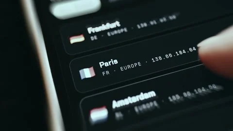 Mobile Interface Showing Network Bandwidth Trend Lines - Global Visualization Stock-Footage 336975874