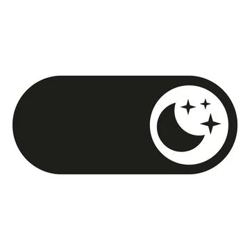 Mobile interface switch turning dark night mode on Illustrazione stock