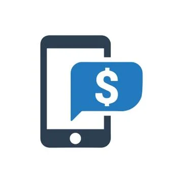 Mobile Internet Banking Icon Illustration