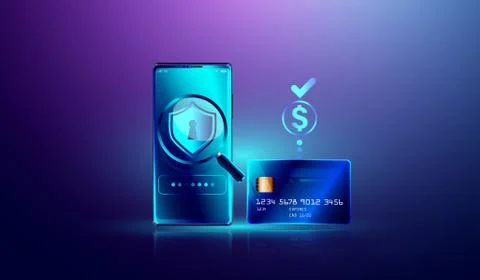 Mobile internet banking platform and online payment Stock Illustration