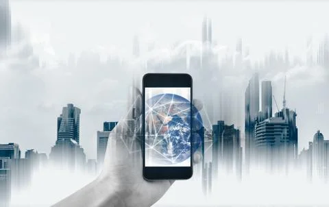 Mobile internet connection and mobile technology. Element of this image by NASA Stock Photos