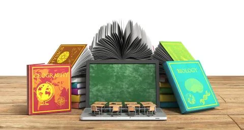 Mobile knowledge school or college education business office work and electro Stock Illustration