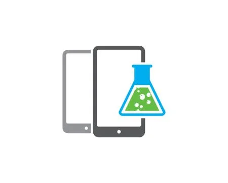 Mobile lab logo 스톡 일러스트