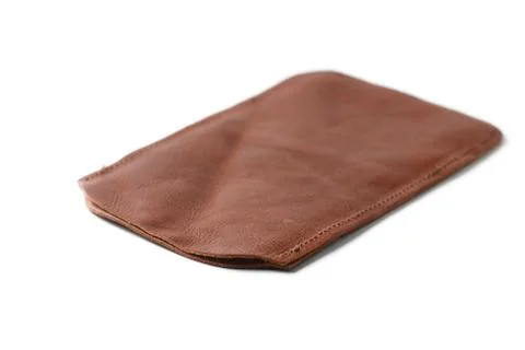 Mobile leather case Stock Photos