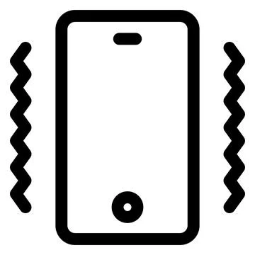Mobile line icon vector illustration isolated on white background Stock Illustration