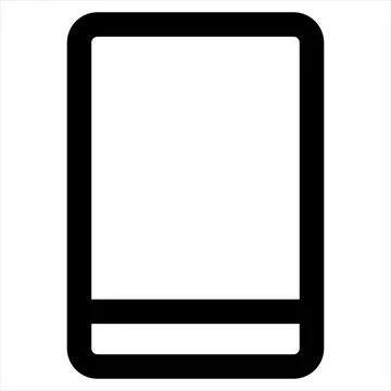 Mobile line icon vector illustration isolated on white background Stock Illustration