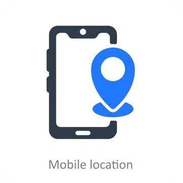Mobile Location Stock Illustration