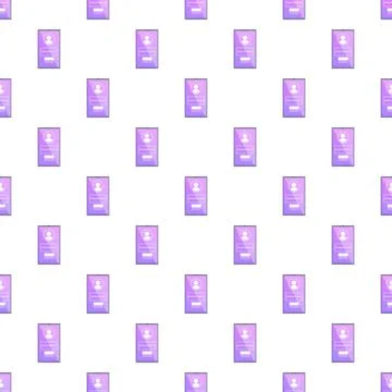 Mobile login screen user interface seamless pattern 스톡 일러스트