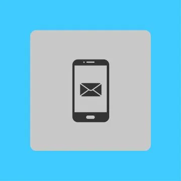 Mobile mail sign Stock Illustration