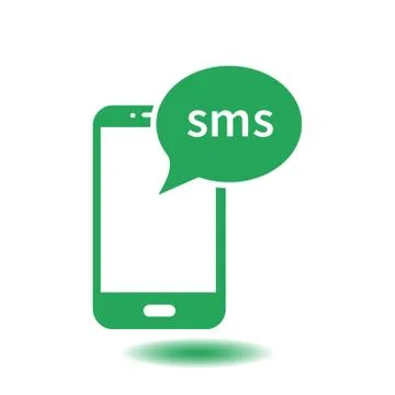 Mobile mail sign Illustrazione stock