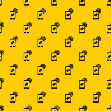 Mobile mail sign pattern vector Illustrazione stock