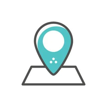 Mobile Map Icon Stock Illustration