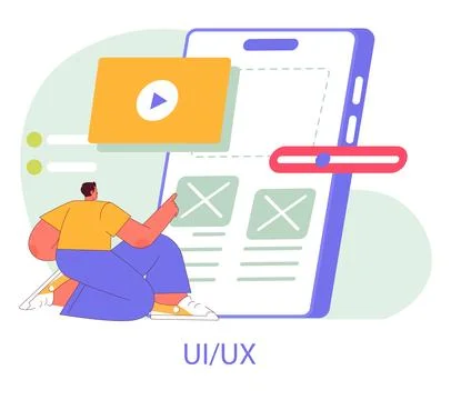 Mobile Marketing. Flat Vector Illustration Stock-Illustration
