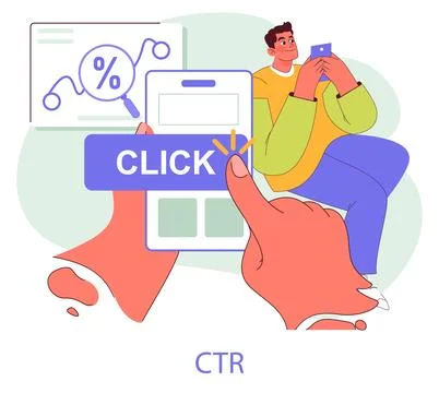 Mobile Marketing. Flat Vector Illustration Stock Illustration