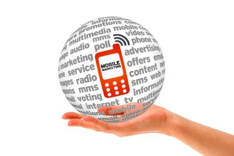 Mobile marketing Stock Illustration