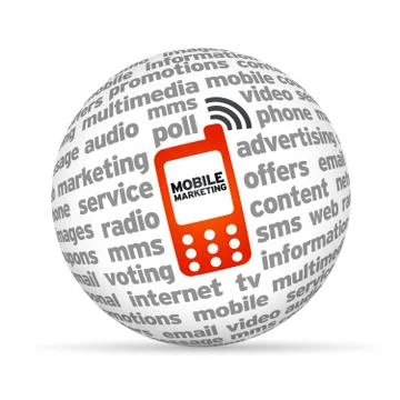 Mobile marketing Stock Illustration