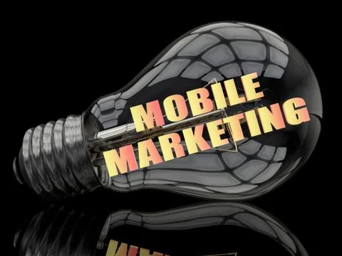 Mobile Marketing Stock Illustration