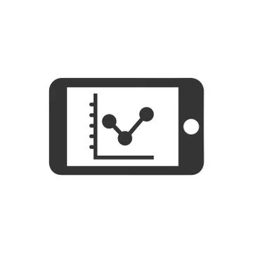 Mobile Marketing Performance Icon Stock Illustration
