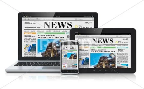 Mobile media devices Stock Illustration