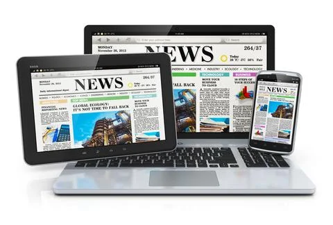 Mobile media devices Stock Photos
