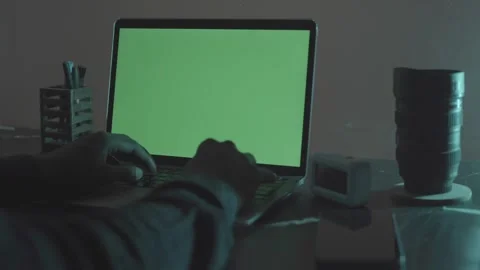 Mobile message notification while working on laptop Stock Footage 268393886