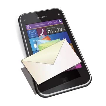 Mobile messaging Illustrazione stock