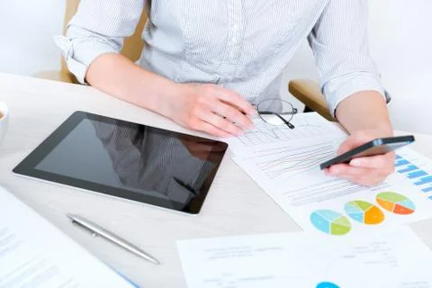 Mobile messaging Stock Photos