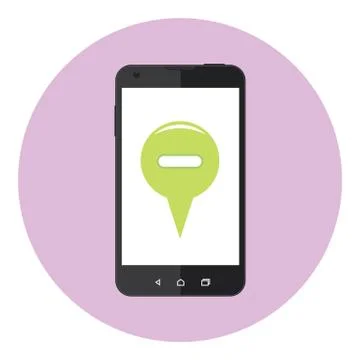 Mobile Minus Mark Stock Illustration