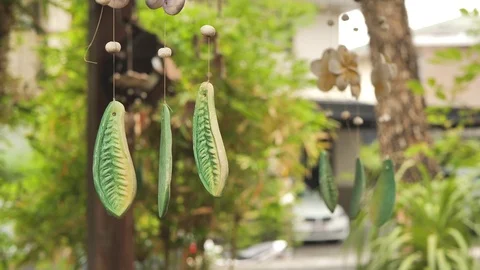 Mobile moved while the wind flow Stock Footage 108133754