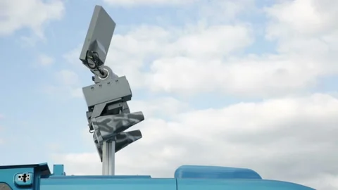 Mobile multifunctional complex of counteraction to unmanned aerial vehicles Stock Footage 114929485