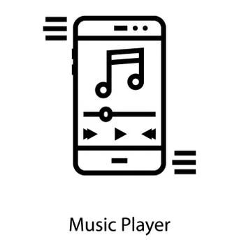 Mobile Music Player Stock Illustration