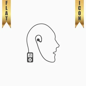Mobile music technology human connection Stock Illustration