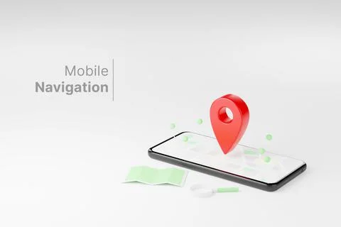 Mobile navigation, gps satellite navigation, travel, tourism and location rou 写真素材