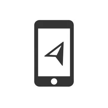 Mobile Navigation Icon Stock Illustration
