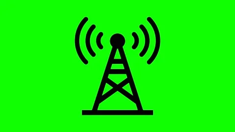 Mobile network cell icon. Animated icon Video stock 146385392