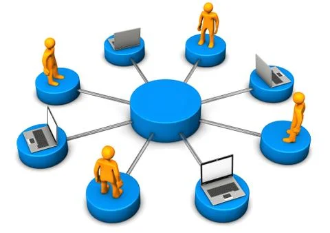 Mobile network Illustrazione stock