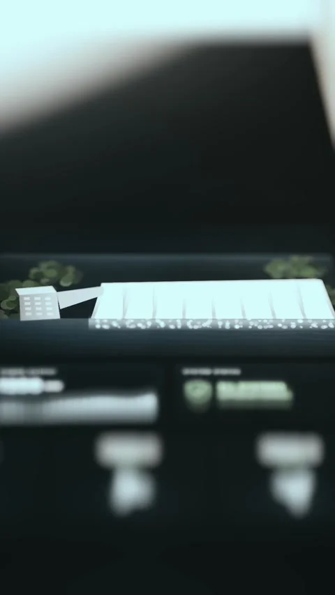 Mobile Network Node Map Mobile Monitoring Interface Stock Footage 339610824