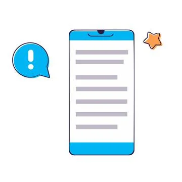 Mobile Notification. Notification Center Stock Illustration