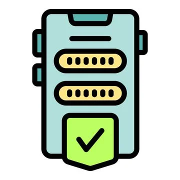 Mobile page icon vector flat Stockillustratie
