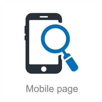 Mobile page Stock Illustration
