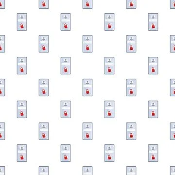 Mobile password security screen login seamless pattern Stock Illustration