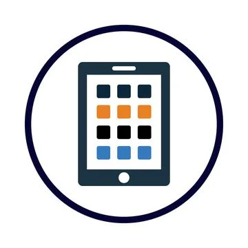 Mobile, pattern, lock, mobile pattern lock icon Illustrazione stock