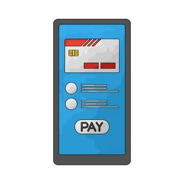 Mobile Pay illustration Stock Illustration