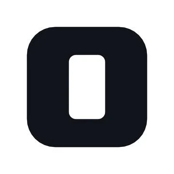 Mobile Payment Icon Black Rounded Square Button Business Finance Symbol Vector Stock Illustration